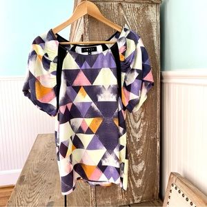 Corly Blouse - graphic pattern - medium